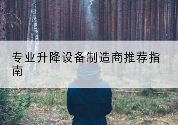 无棣电动剪叉升降平台厂家-专业升降设备制造商推荐指南